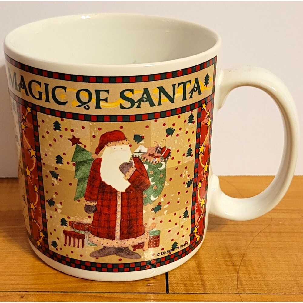 Sakura Magic of Santa Debbie Mumm Stoneware Coffee Mug MW/DS Safe